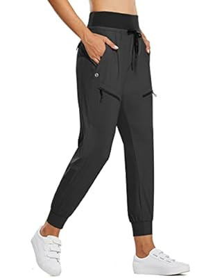 BALEAF Women's Joggers Pants Athletic Running Jogging Pants Hiking Quick Dry Zipper Pockets | Amazon (US)