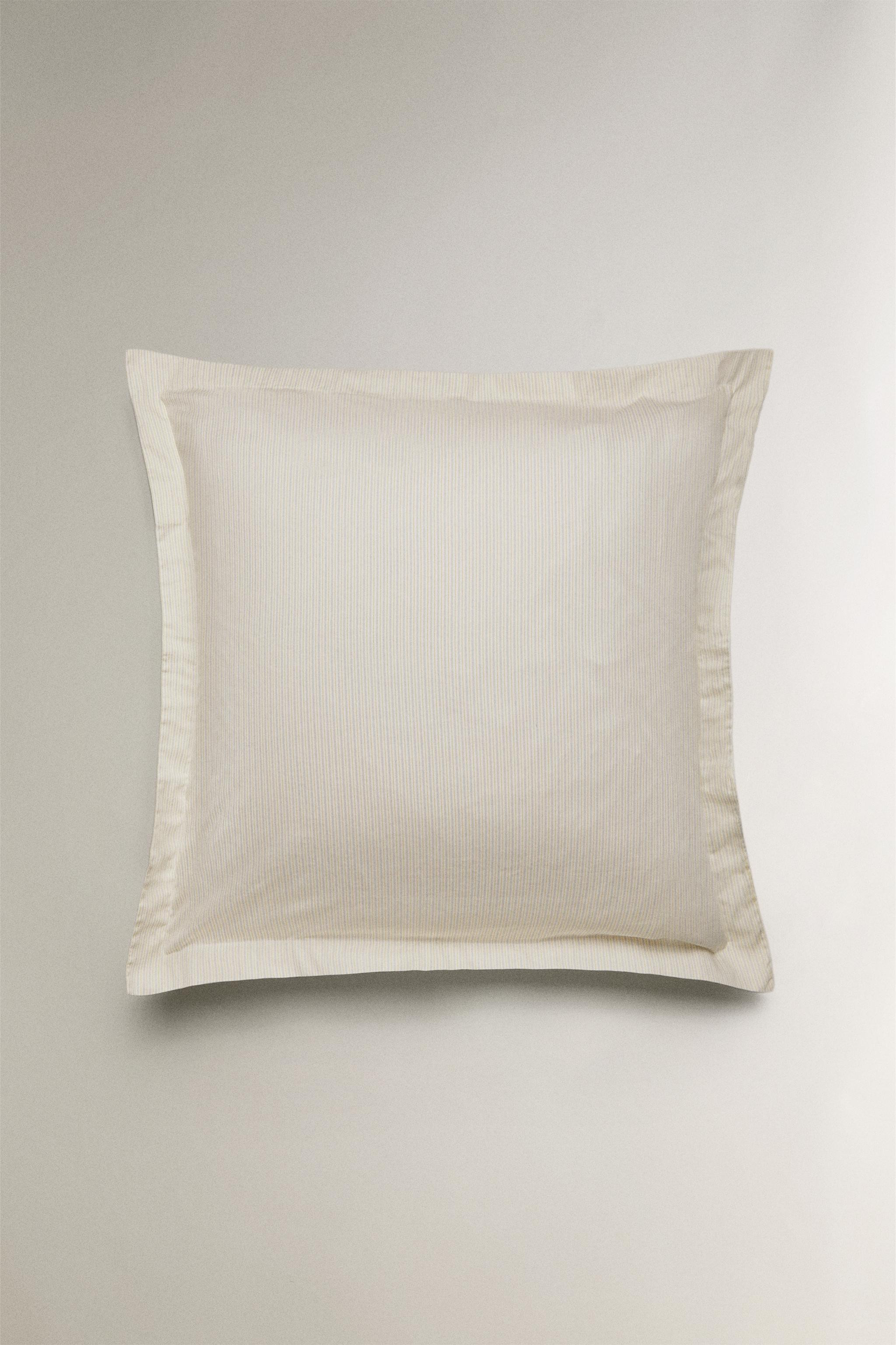 STRIPED SATEEN PILLOWCASE (300 THREAD COUNT) | Zara US