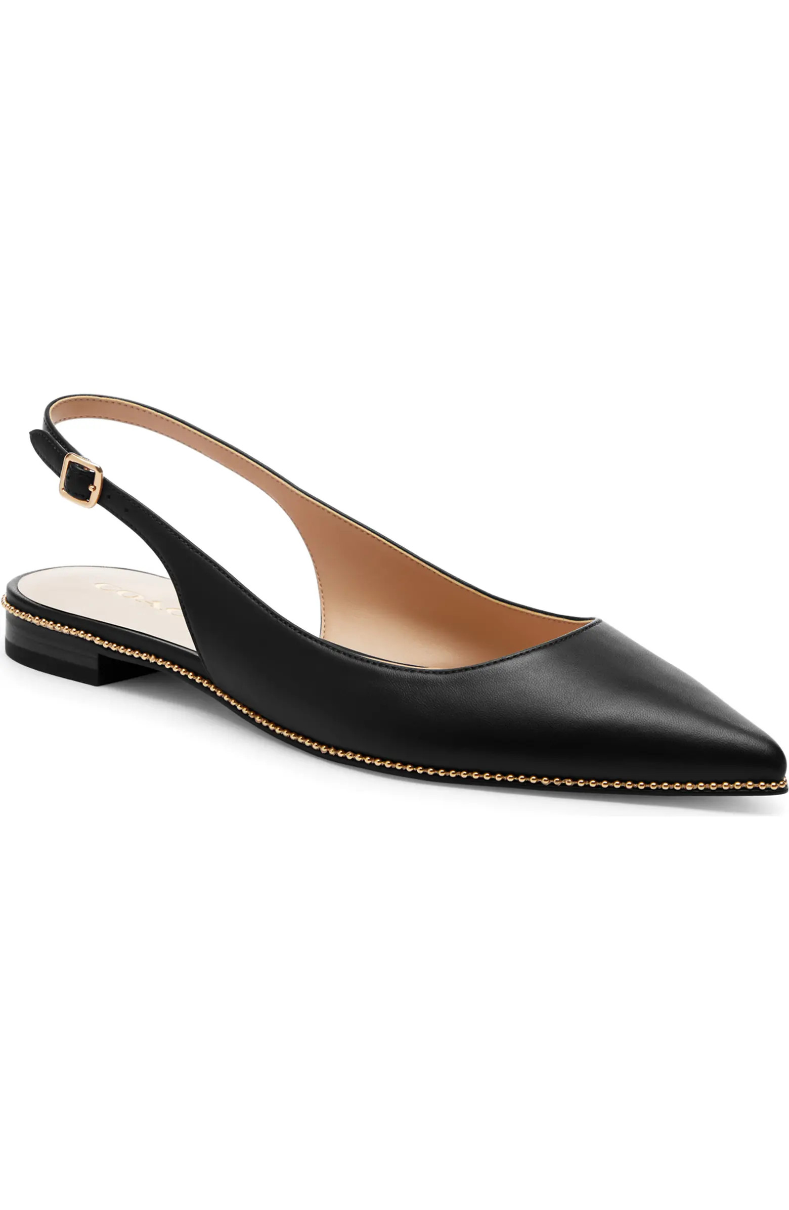 Claire Slingback Pointed Toe Skimmer Flat (Women) | Nordstrom
