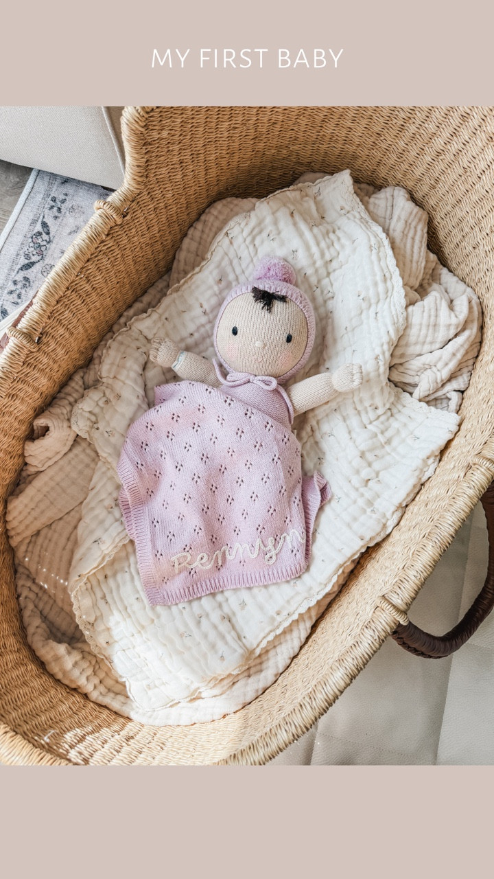 My First Baby by @cuddleandkind released today. The details of this doll are just so sweet, and Rennyn (and Greyson) are obsessed 🥲 

Each My First Baby purchase provides 10 meals to kids in need 🤍 Available now, comment SHOP for the link 🫶🏻