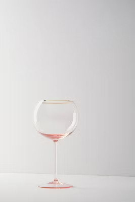 Gilded Rim Red Wine Glass | Anthropologie (US)