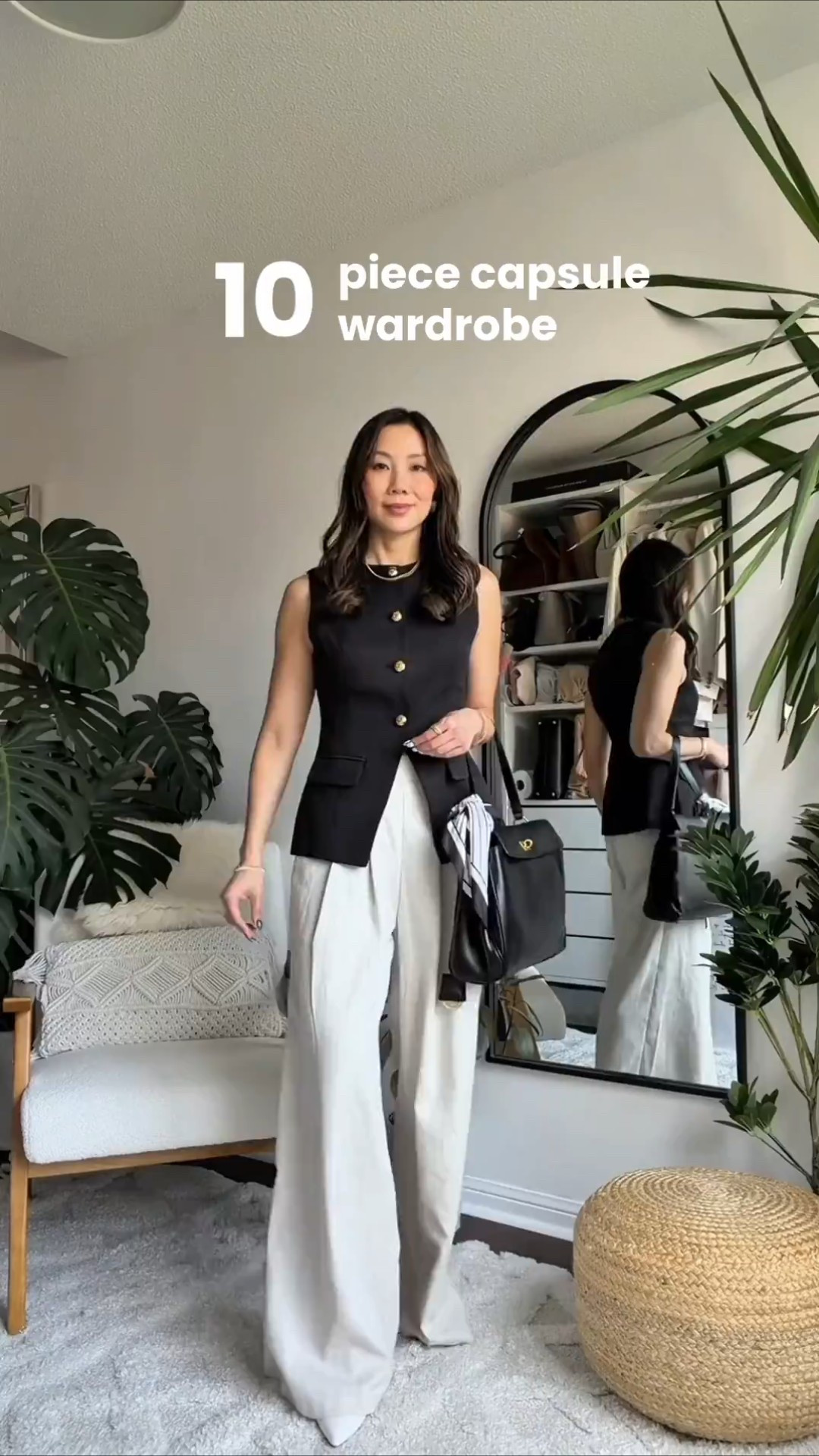 10 piece capsule workwear wardrobe with @Commense that’s versatile, elevated, and so easy to style. Taking you from 9-5 to 5-9 these elevated wardrobe basics are the perfect mix of timeless and chic for limitless combinations 🍒

Here’s what’s in it:
🤍 Wide leg trouser – light & airy neutral
🖤 Black vest + skirt set – polished & timeless
🤎 Cap sleeve brown dress – dressy basic
🖤 Dark green wrap top + pants set – chic set or solo pieces
🌊 Houndstooth pleated mini dress – adds a playful touch
✨ Houndstooth blazer  – elevated and easy
🖤 Black button cardigan – playful, yet classic
👔 White short sleeve blazer – a modern twist
🖤 Black knit peplum - trendy, yet classy
💼 Black Commuter Handbag - everyday elevated 

Everything mixes & matches seamlessly—these are the pieces you’ll actually wear on repeat.
Which one’s your fave?

#commense #capsulewardrobe #elevatedbasics #outfitinspo #minimalstyle #closetstaples #styleedit
#LTKFindsUnder100 

Comment SHOP below to receive a DM with the link to this post on my LTK ⬇ https://liketk.it/5oO8C #ltksalealert #ltkworkwear