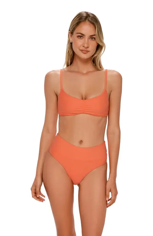 Swim Systems Laura Fold Over Bikini Swim Bottoms in Persimmon at Nordstrom, Size Medium | Nordstrom
