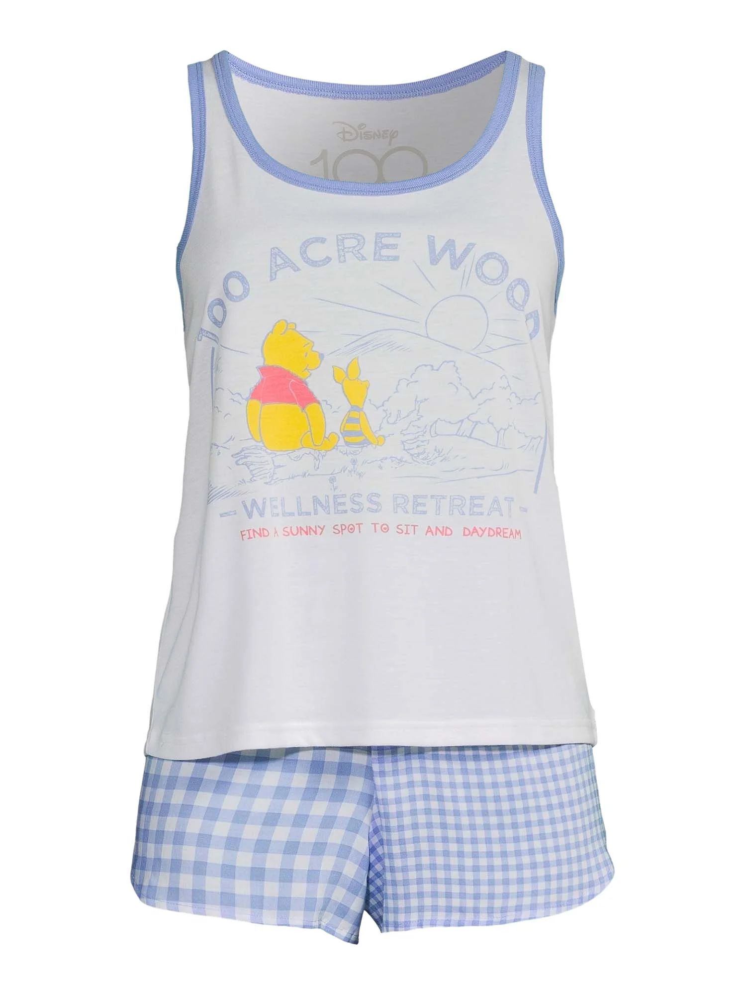 Disney's Winnie the Pooh Women's Shorty Pajama Set, 2-Piece | Walmart (US)