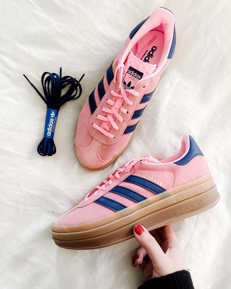 #TuesdayShoesday Love love loving my new @adidas kicks! Stacked platform and the pink and navy colors 😍 Had to add to my collection! Linked in bio (true to size).

#LTKstyletip #LTKGiftGuide #LTKunder100
