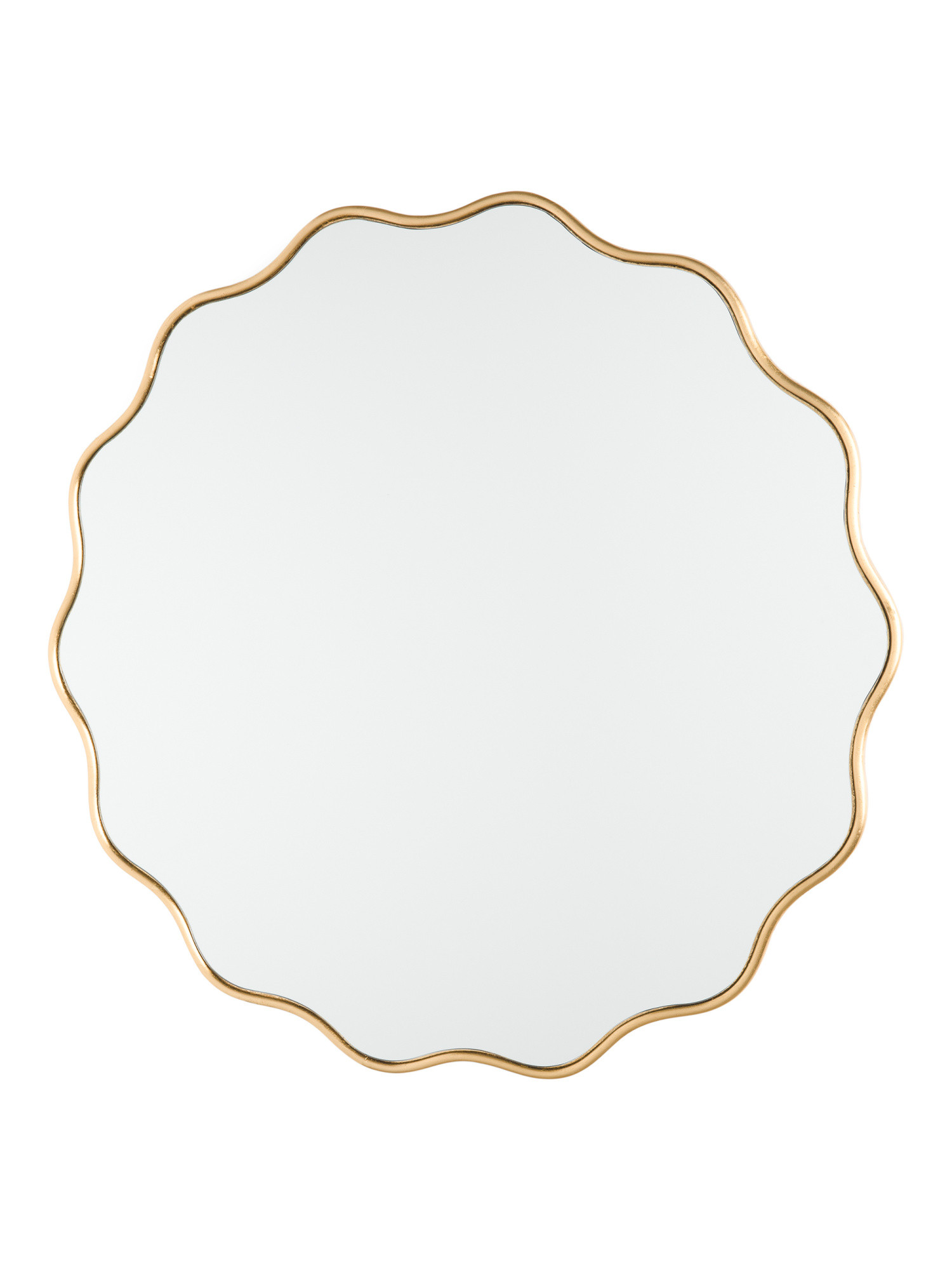 31.5in Round Scalloped Mirror | TJ Maxx
