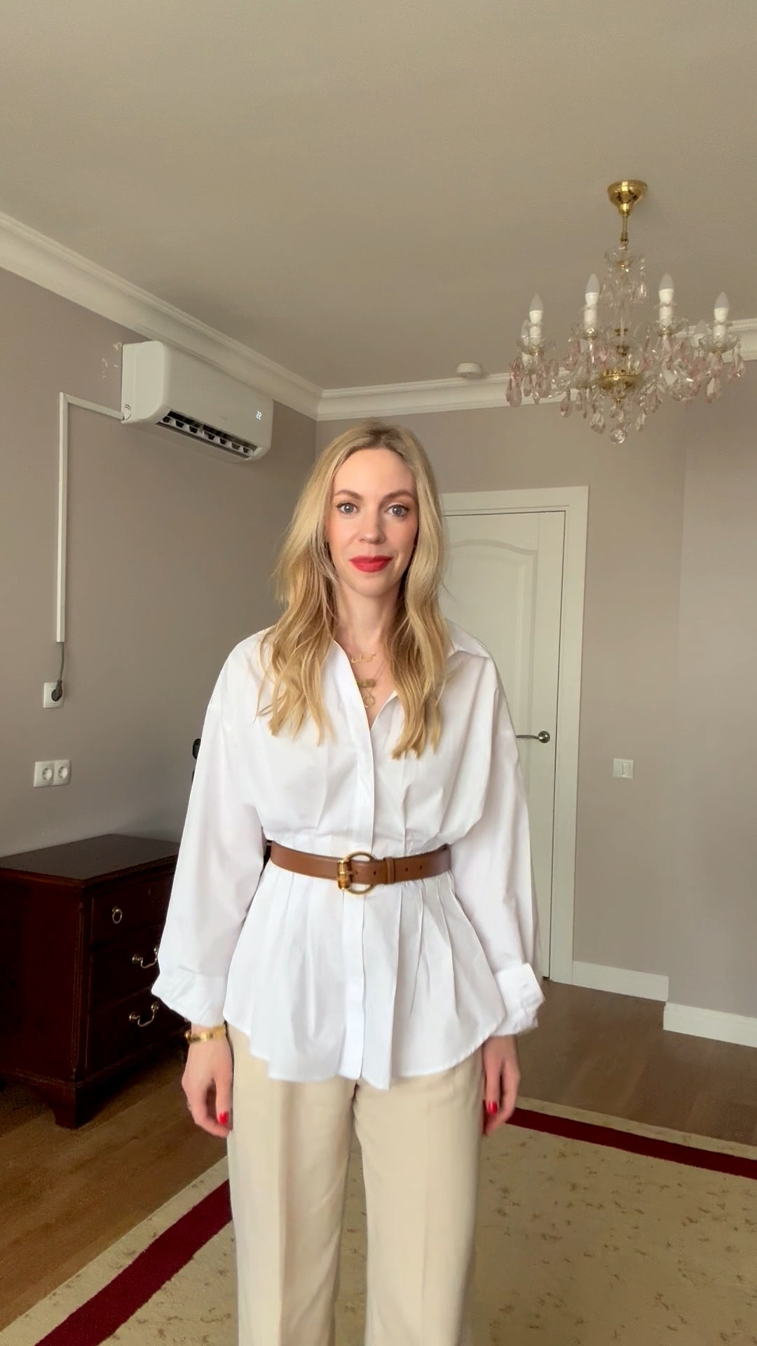 Business casual workwear, spring office wear, work look, @Zara peplum button down shirt, linen blend pants, suede mules 

#LTKOver40 #LTKWorkwear #LTKootd