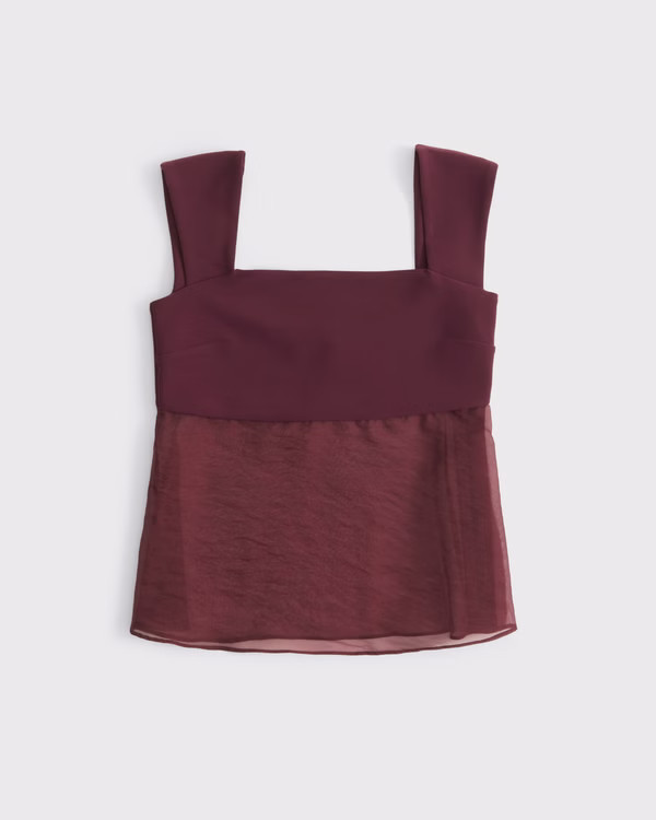 Women's Sheer Babydoll Top | Women's New Arrivals | Abercrombie.com | Abercrombie & Fitch (US)