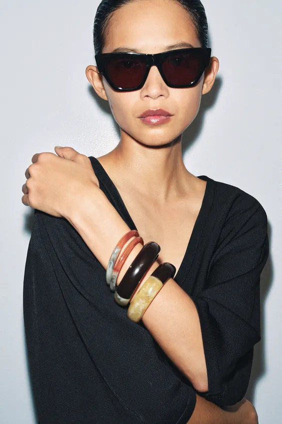 4-PACK OF ASSORTED RESIN BRACELETS | Zara US