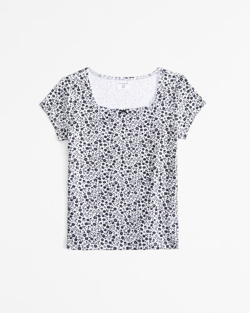 squareneck bow tee | Abercrombie & Fitch (US)
