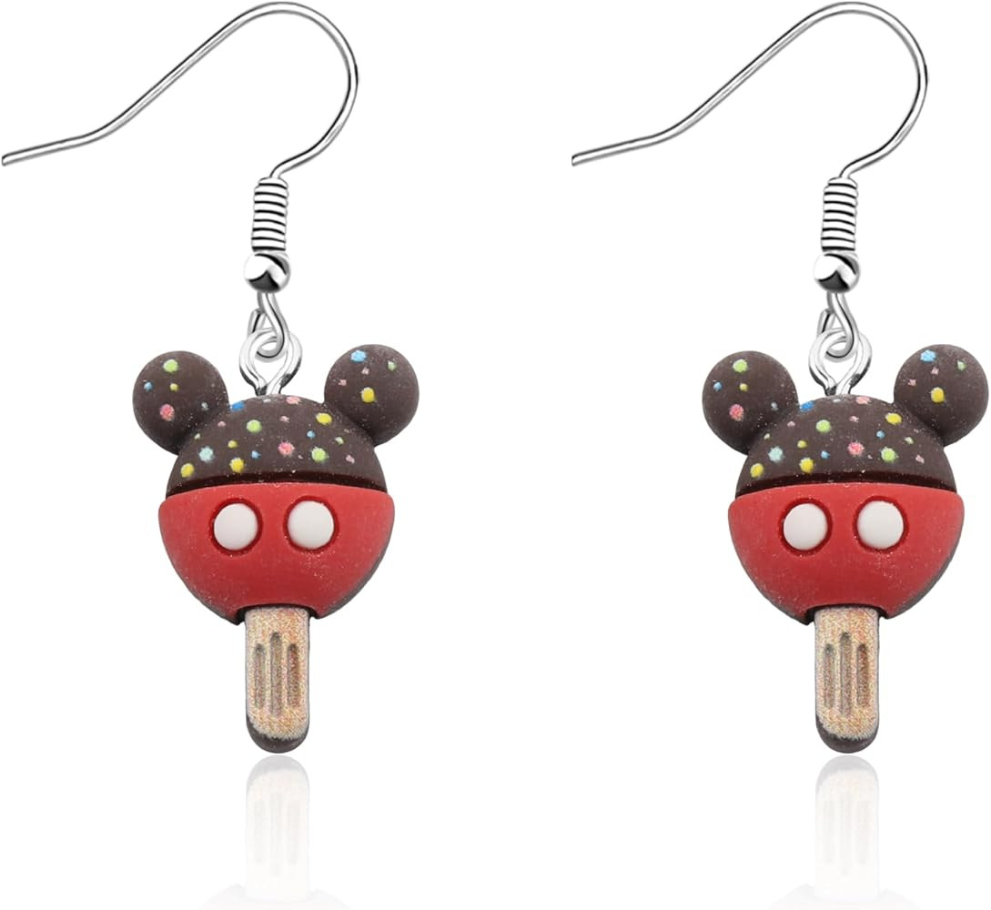 MAOFAED Mouse Ice Cream Earring for Women, Ice Cream Lover Gift, Foodie Earring, Snacks Lover Gif... | Amazon (US)