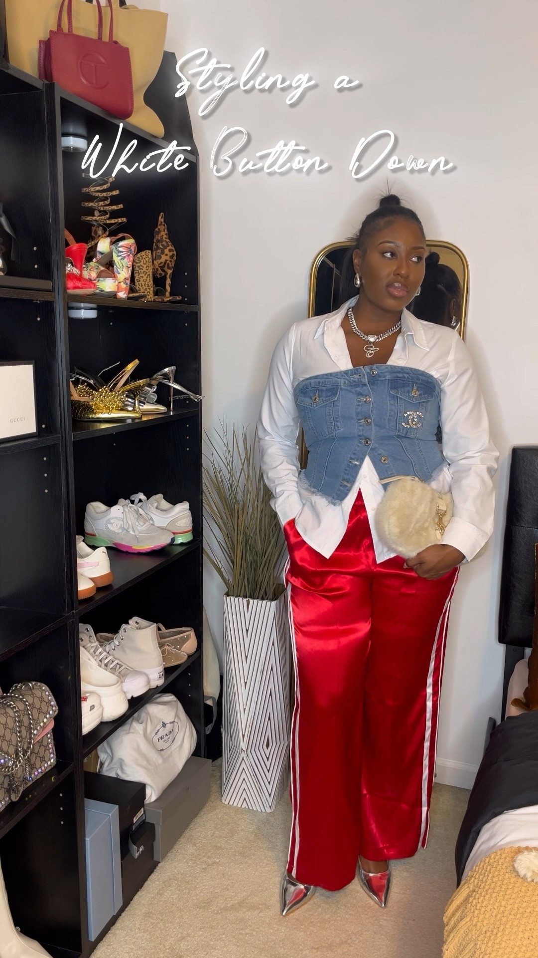 Styling a white button down is becoming my favorite pastime with this series! 🤭 There are endless ways you can switch it up and this one very unconventional for me! But I kinda like it…what do you think?

#LTKStyleTip #LTKActive #LTKMidsize