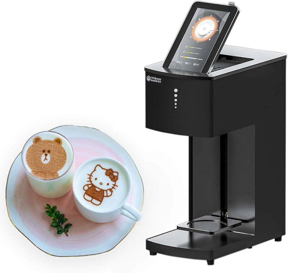 Wiibooxsweetin Food-Grade Coffee Latte Art Printer Digital Inkjet WiFi Photo Selfie Printing Mach... | Amazon (US)