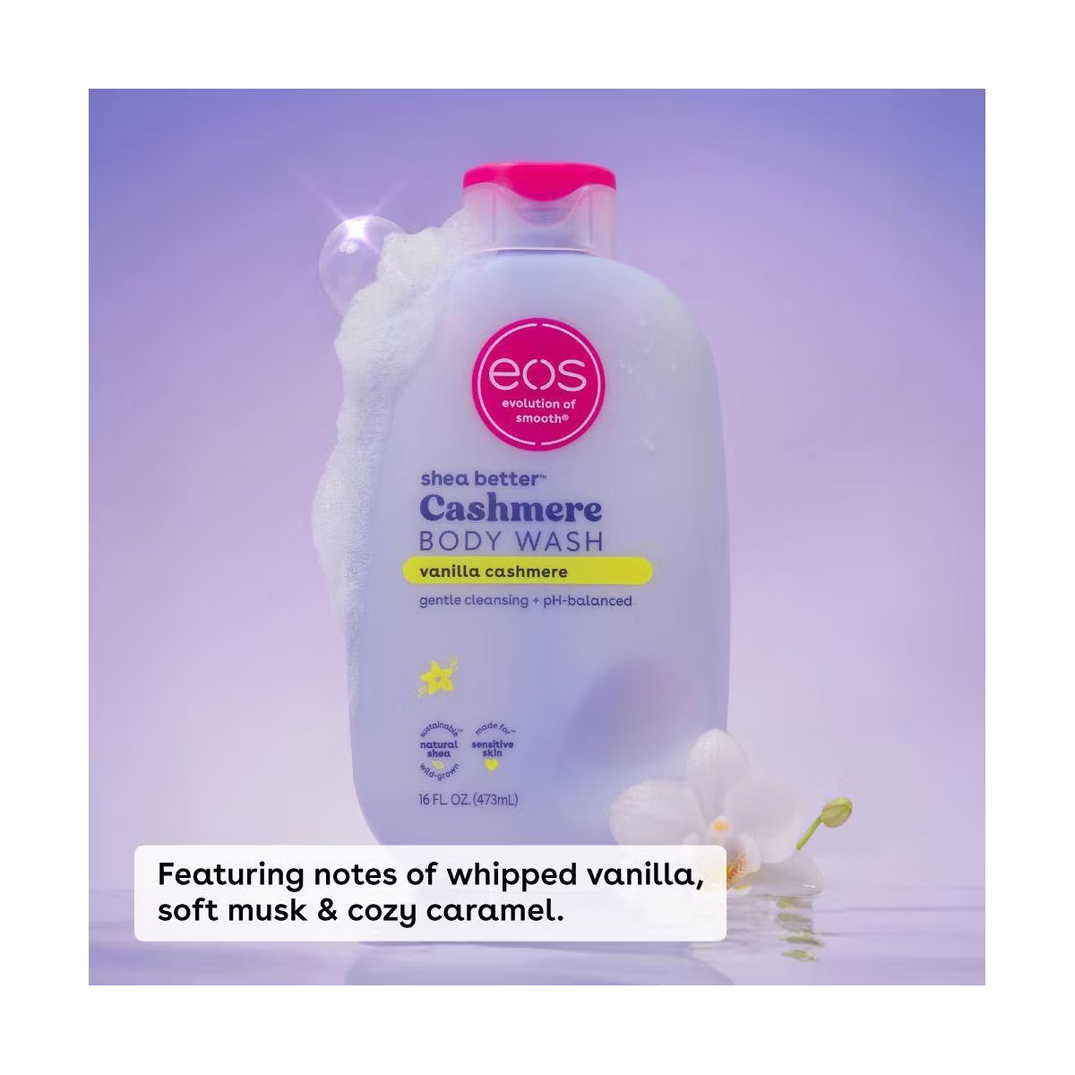eos Shea Better Cashmere Body Wash - Vanilla Cashmere - 16 fl oz | Target