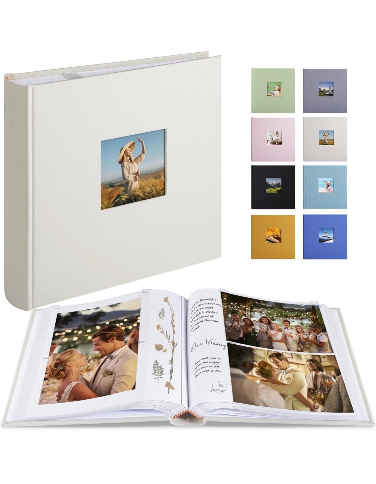 Photo Album with Writing Space 50 Pages 4x6 Photos Hold 200 or 5x7 Pictures Hold 100, Linen Cover Small Photo Book Albums with Memo for Anniversary Wedding Baby (Beige) #amazon #amazonfind #wedding 

#LTKWedding #LTKHome #LTKstorytime