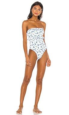 Tularosa Poppy One Piece in Forget Me Not Floral from Revolve.com | Revolve Clothing (Global)