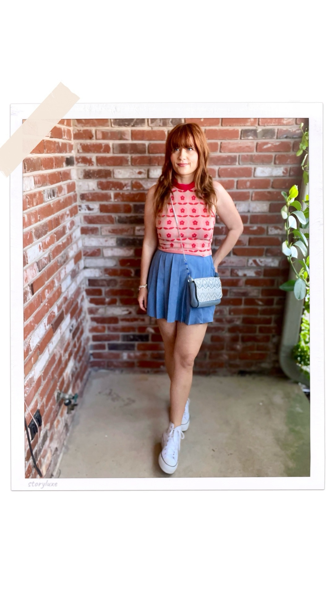  Casual spring outfit idea 

Blue pleated skirt from SHEIN and white platform converse sneakers 

#LTKgrwm #LTKootd