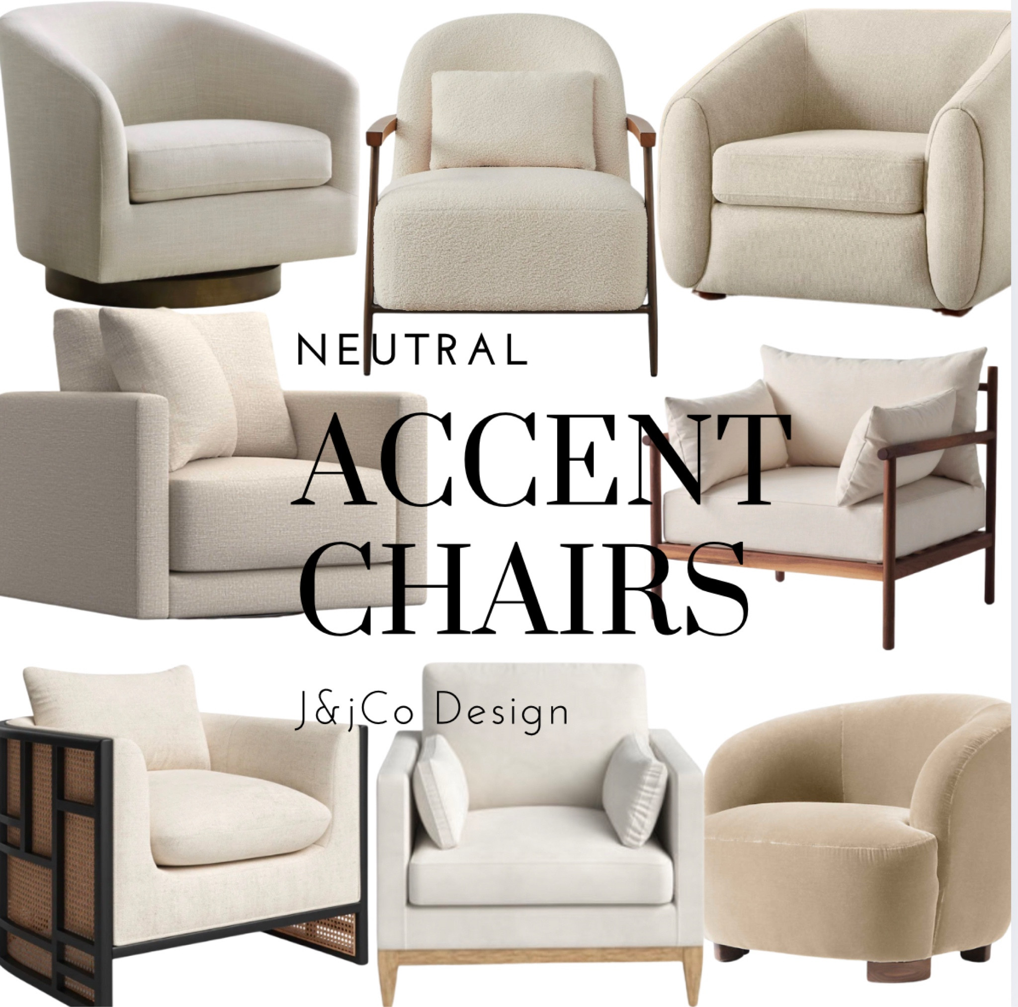 Neutral accent chairs. Perfect for any room in the house. #neutralchair #furniture #homedesign #accentchair #interiordesign 

#LTKCyberWeek #LTKHome #LTKStyleTip