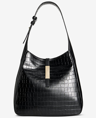 Salee Croco-Embossed Shoulder Bag | Macy's