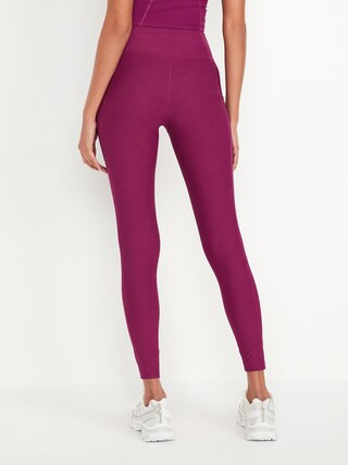 High-Waisted PowerSoft Rib Pocket Leggings | Old Navy (US)