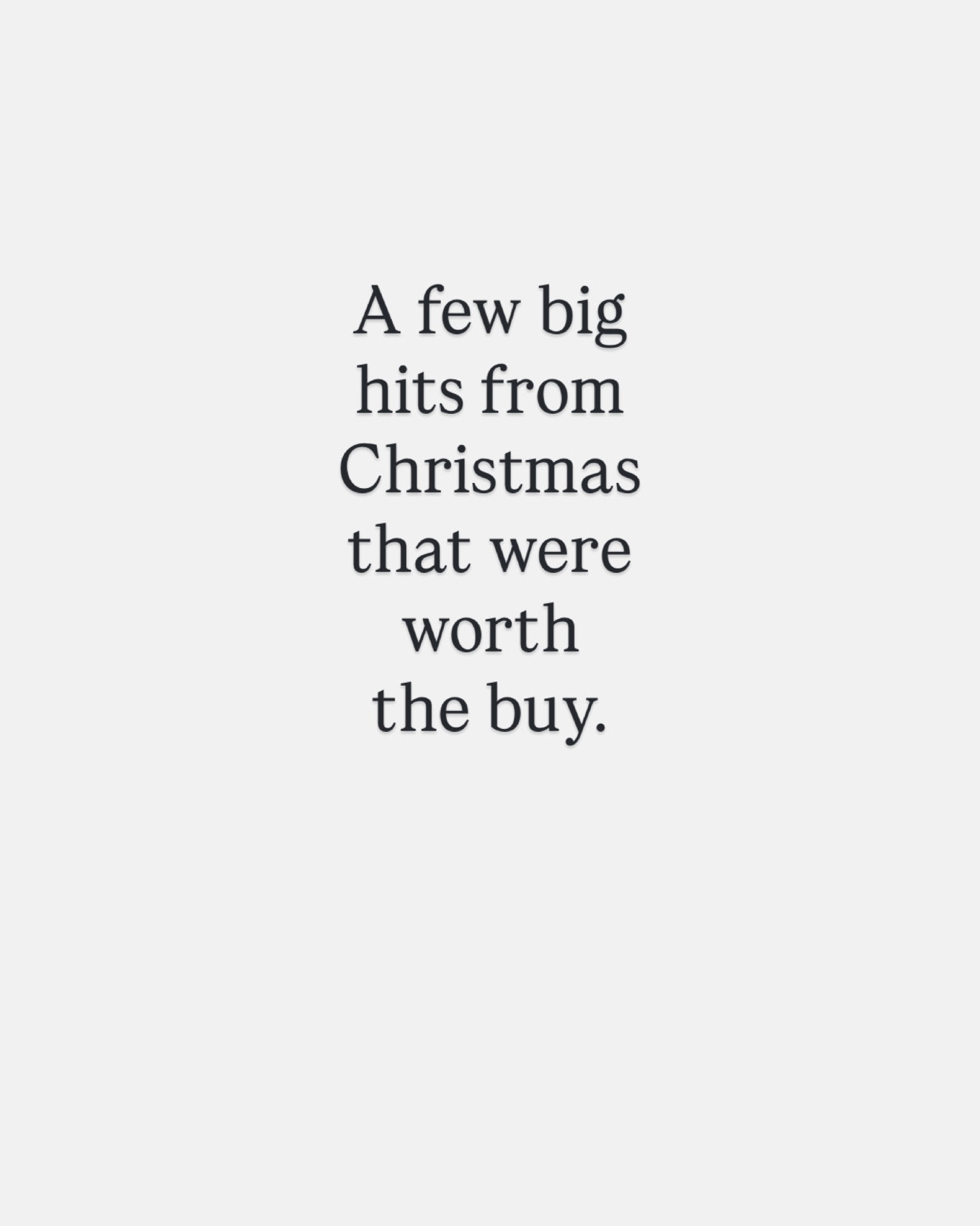 A few big hits from Christmas for our family  

#LTKGiftGuide