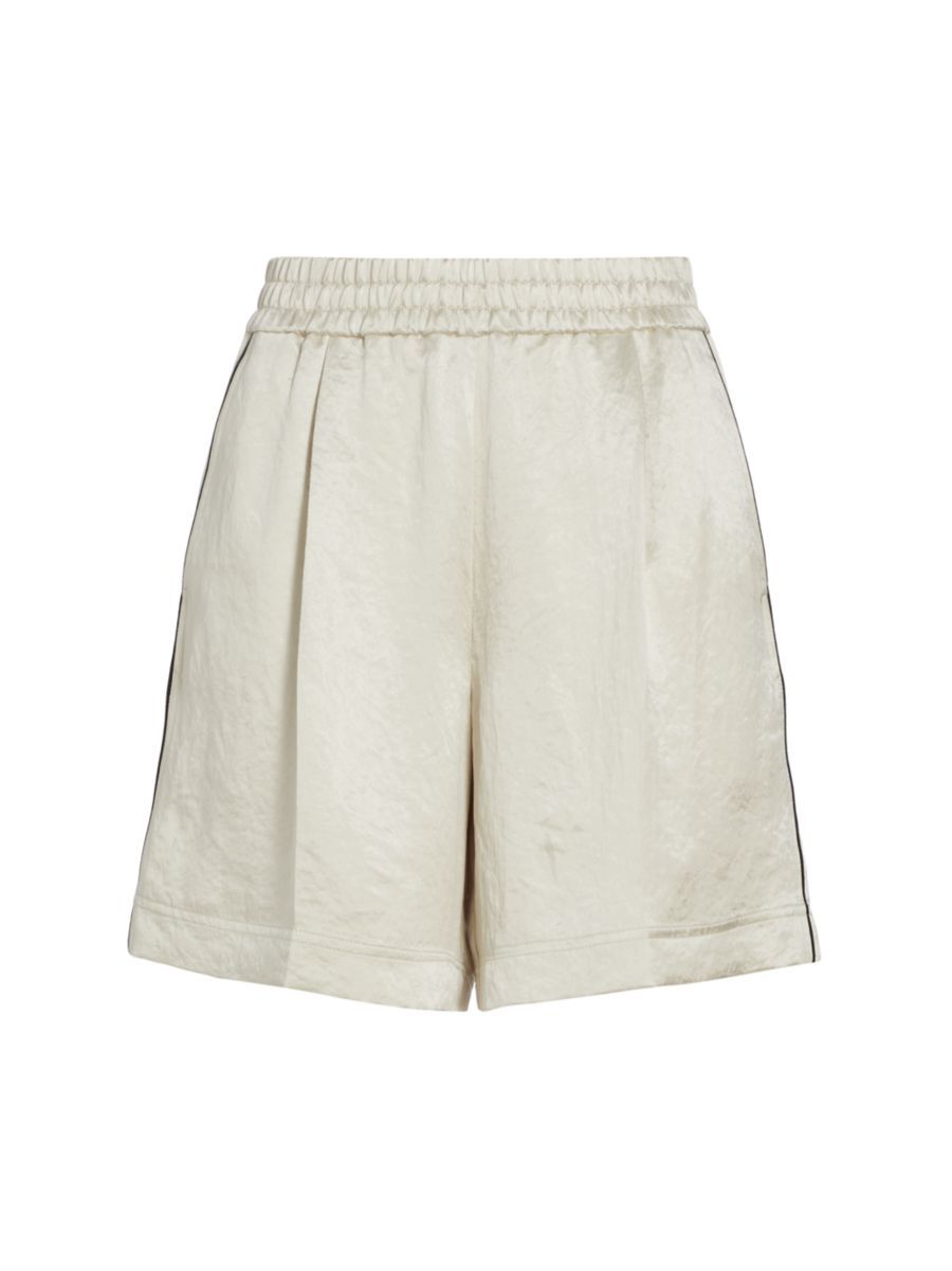 Satin Crinkled Pajama Shorts | Saks Fifth Avenue