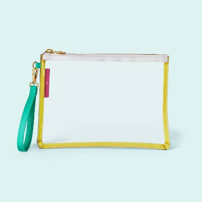 Transparent Flat Pouch - Stoney Clover Lane x Target Clear/Yellow/Green | Target