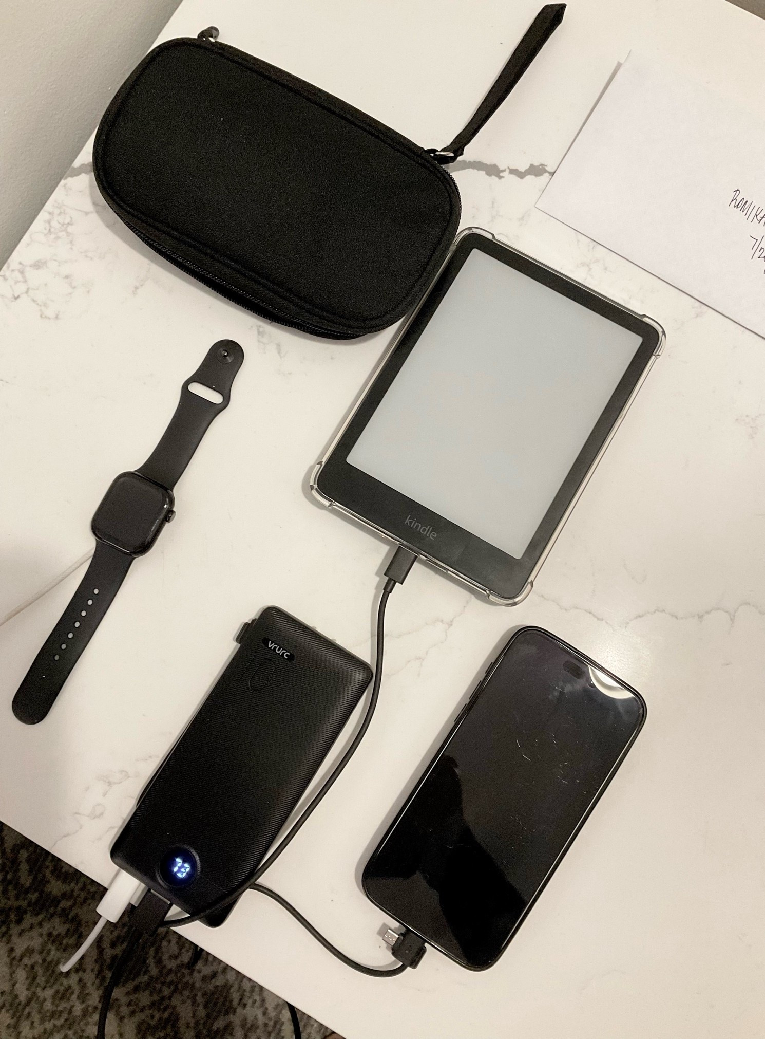Best Amazon prime purchase has been this charging block. No dead devices around here! Including my tech case organizer as well because having all my chargers and cords in one place is a game changer for traveling.

#LTKTravel #LTKdayinmylife #LTKselfcare