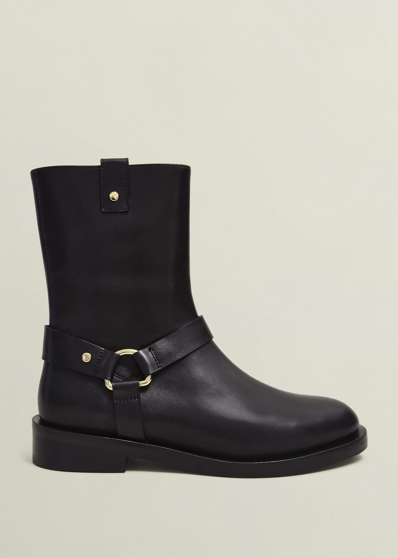 Effie Leather Biker Boots | Hobbs UK | | Hobbs