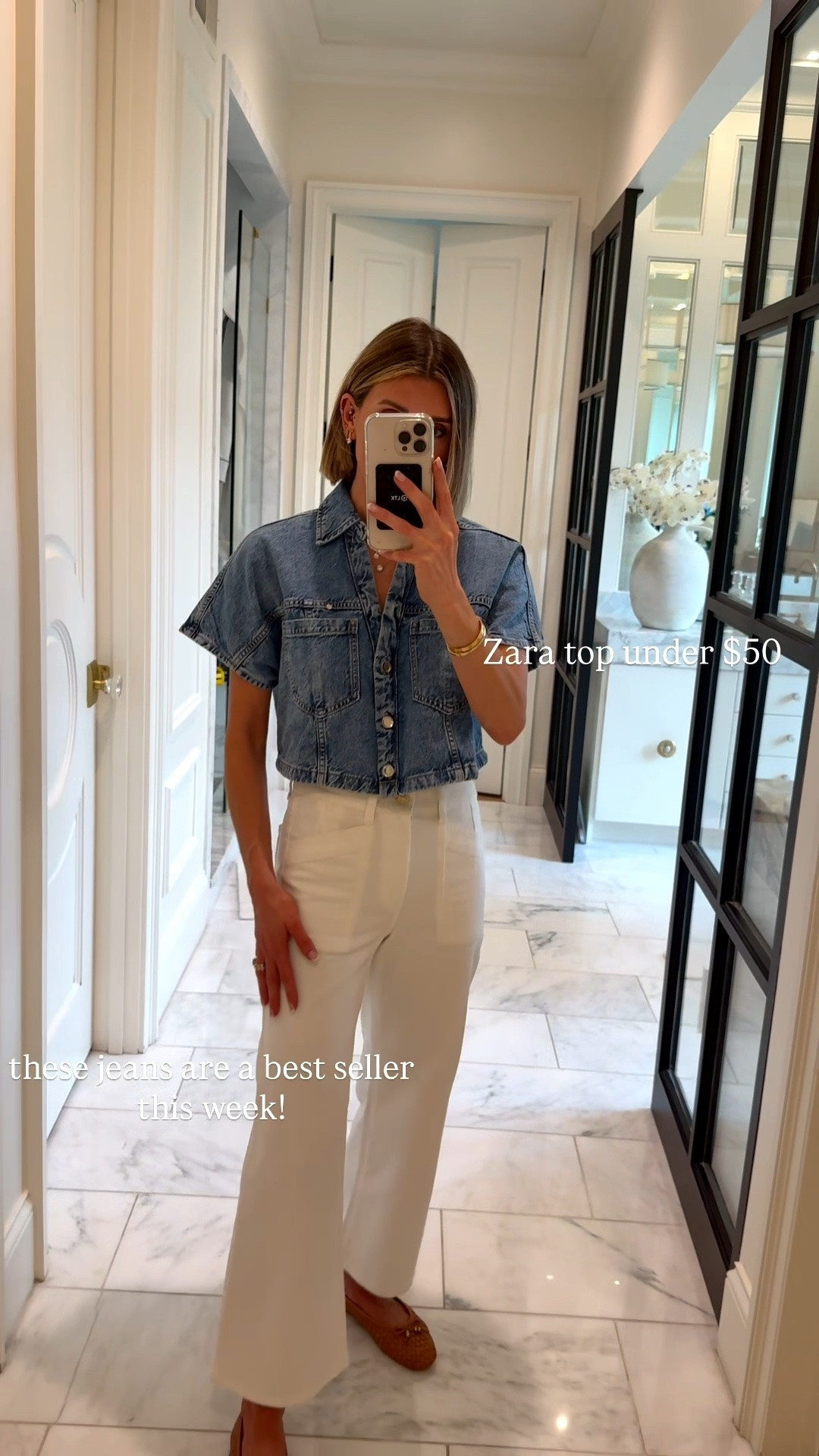 These jeans are a best seller this week! These fit tts I'm 5'7 wearing size 25