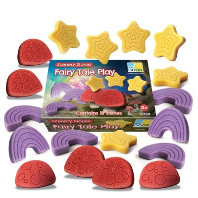 Yellow Door Scenery Stones – Fairy Tale Play, Set of 18 | Target