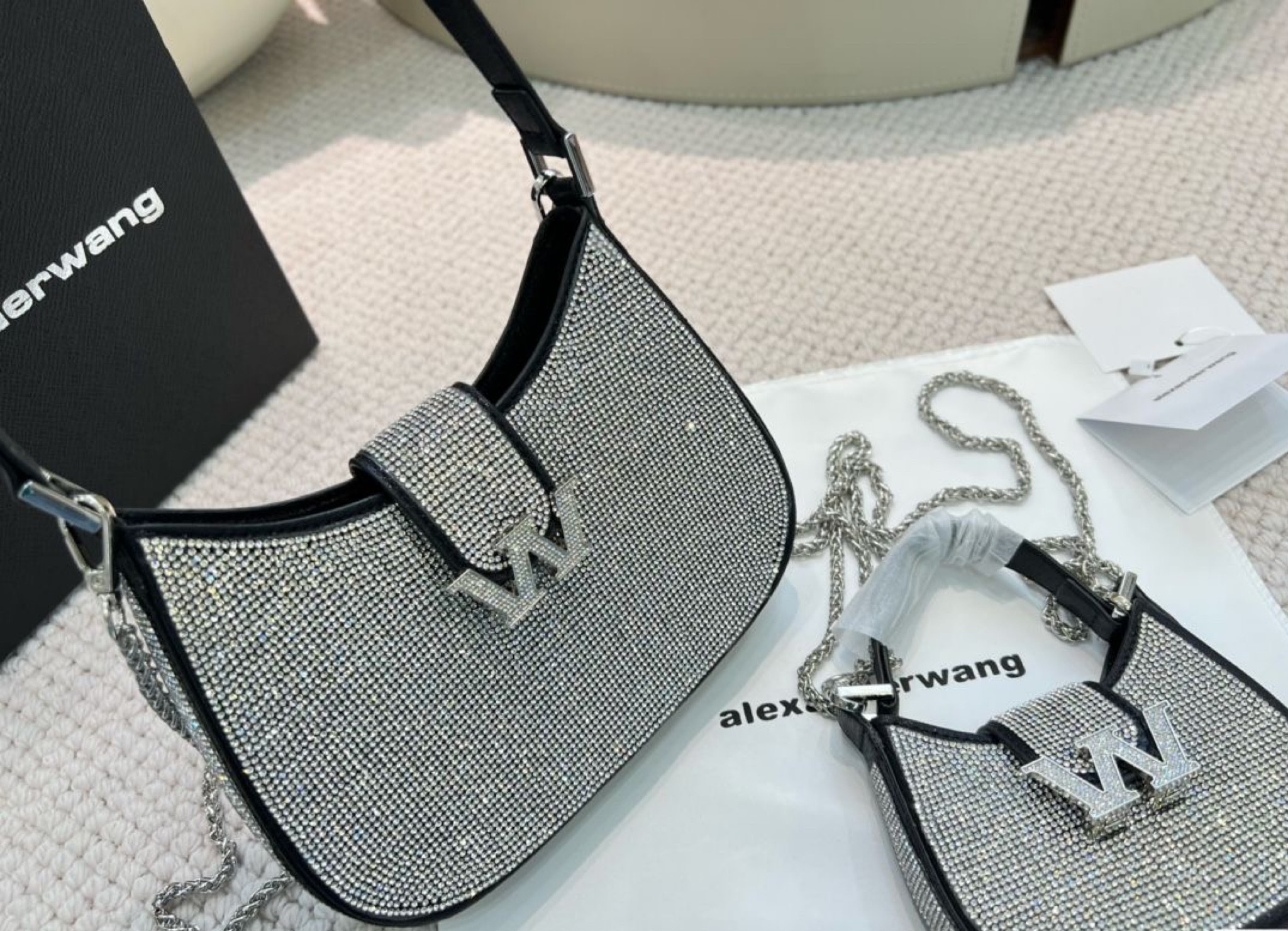 Alexander wang best sale diamond bag