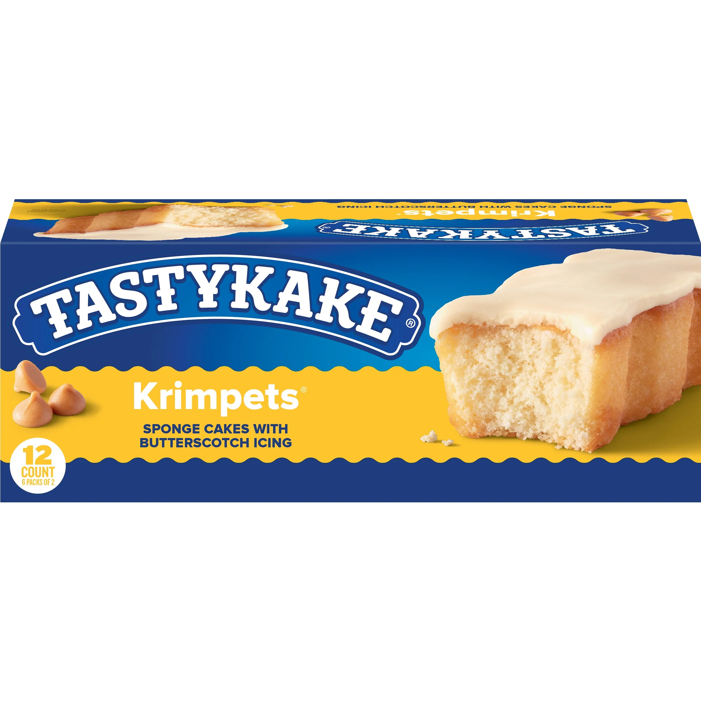 Tastykake Butterscotch Krimpets, Butterscotch Icing, Snack Cakes, 12 oz, 12 Count, Shelf-Stable | Walmart (US)
