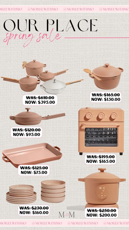 Our place spring sale! Get up to 40% off on top-rated cookware sets! Save up to 40% on everything sitewide, including my favorites.  Sale ends on 5/19.

Kitchen finds
Home finds
Our place
Salealert
Moreewithmo

#LTKHome #LTKGiftGuide #LTKSaleAlert