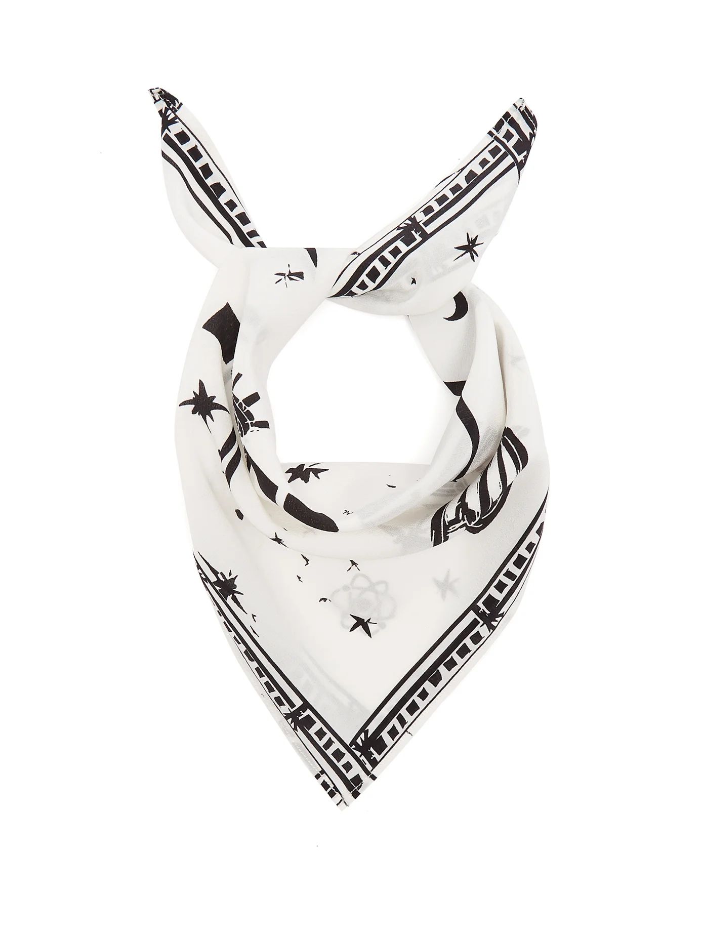 Cosmic Dancer-print bandana silk scarf | Matches (US)