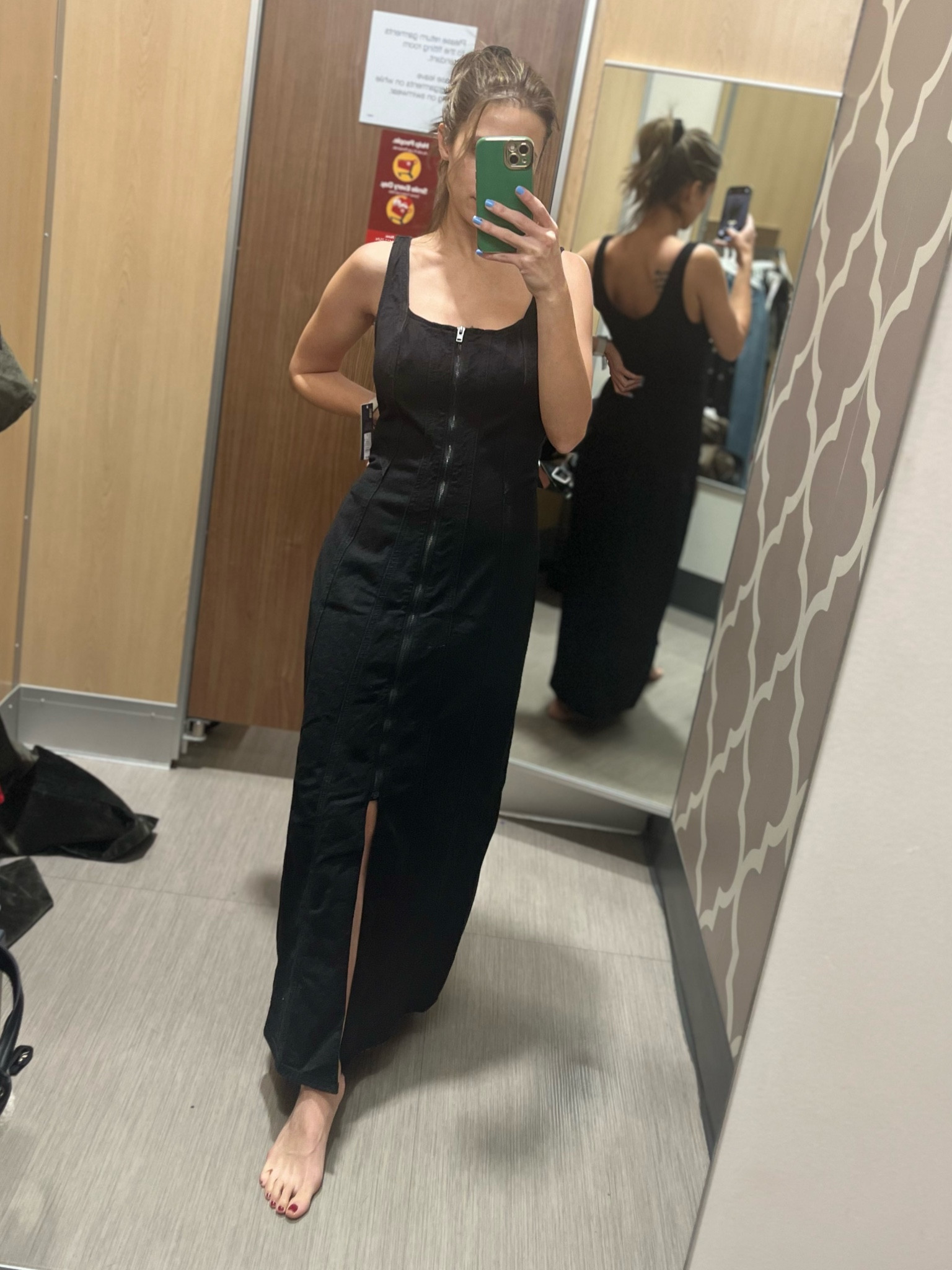 Loved this denim structured black dress at Target. 

#LTKSeasonal #LTKFindsUnder100 #LTKHoliday