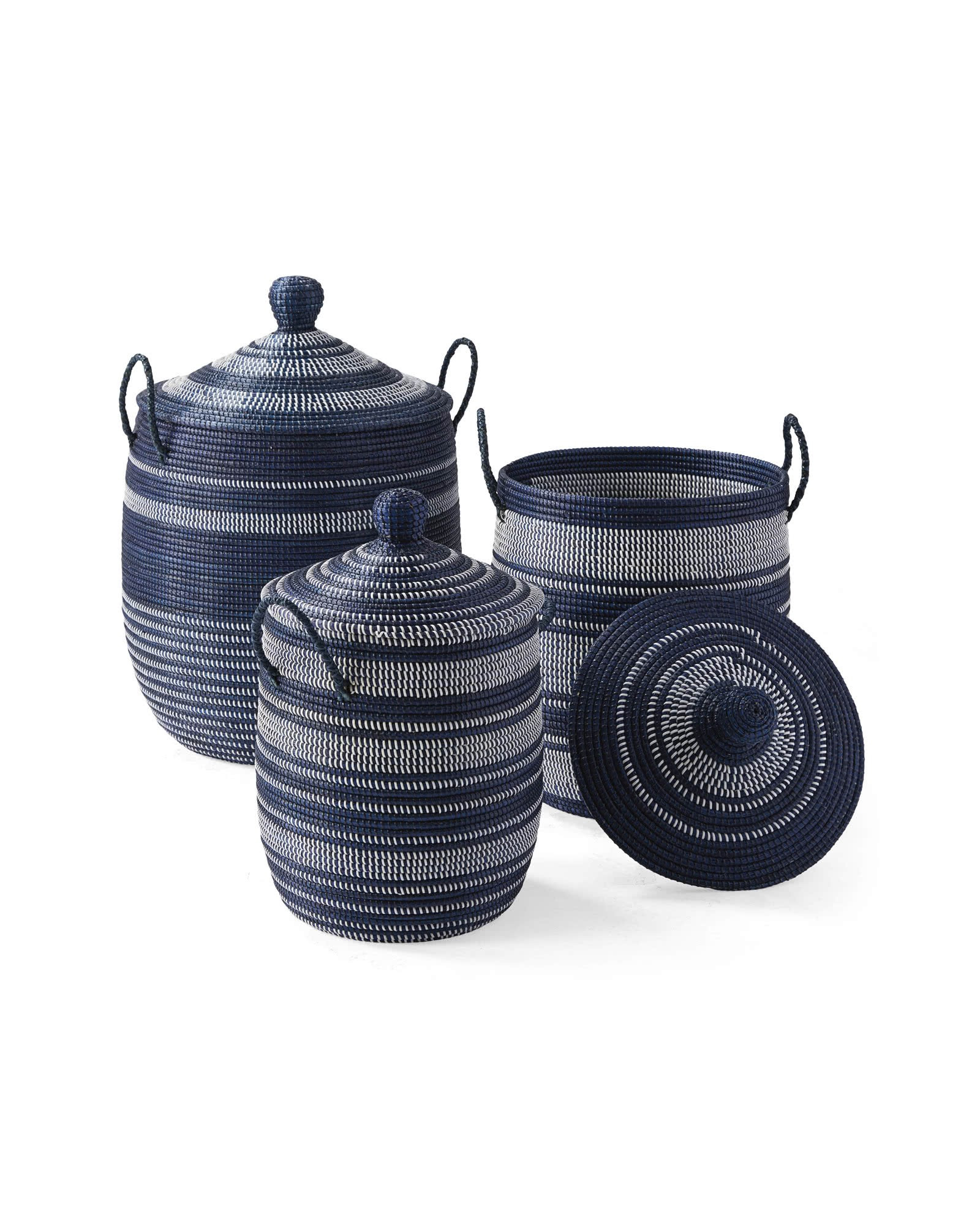 Striped La Jolla Baskets | Serena and Lily