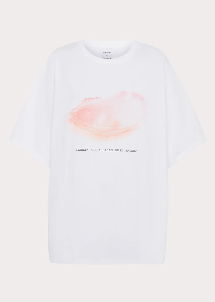 Pearl Oversized Tee - White | Peppermayo (Global)