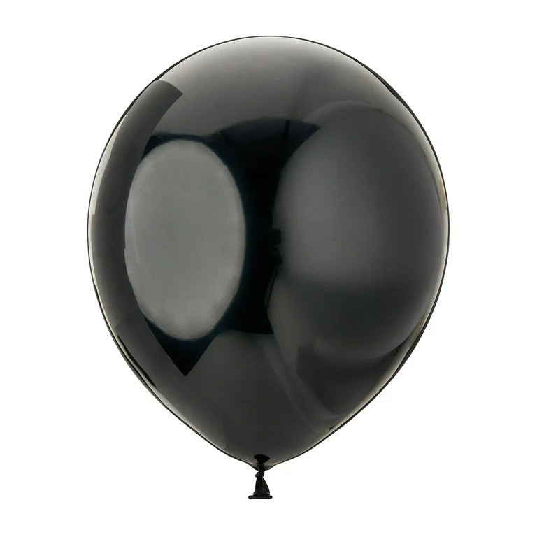 12" Black Latex Balloons, 72 Pieces, by Way To Celebrate | Walmart (US)