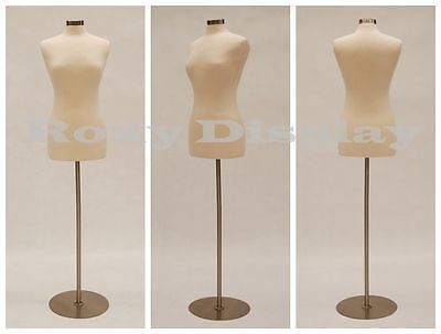 HIGH QUALITY! Size 6-8 Female Mannequin Dress Form  #F6/8W+BS-04 Metal Base  | eBay | eBay US