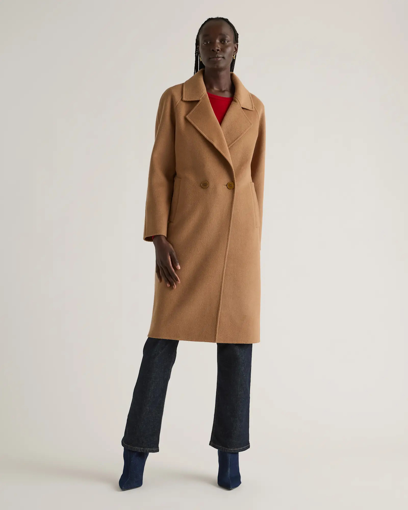 Double-Faced Merino Wool Notched Lapel Coat | Quince