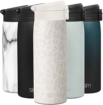 Simple Modern Insulated Thermos Travel Coffee Mug with Snap Flip Lid | Leakproof Reusable Stainle... | Amazon (US)