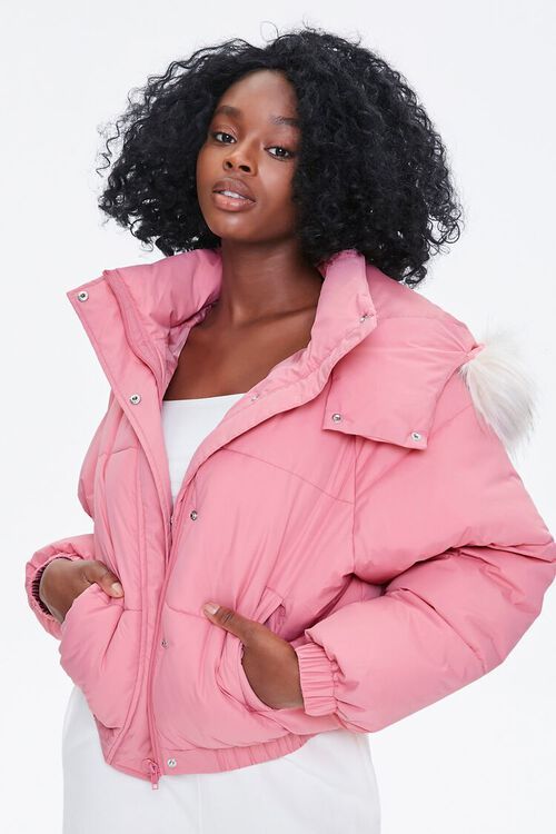 Faux Fur Hooded Puffer Jacket | Forever 21 (US)