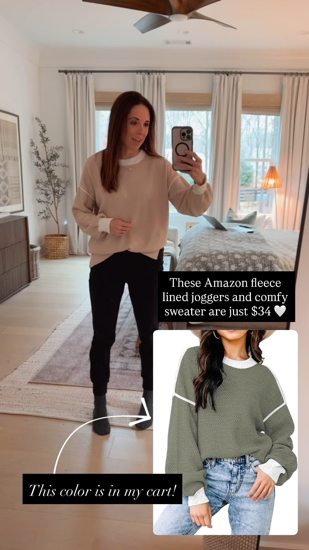 These Amazon cold weather favorites are my go tos and so affordable ❄️ This comfy sweater is light weight and perfect for lounging or going out in- I love pairing it with these fleece lined joggers from Amazon! I pick these over my Lululemon and Vuori leggings 🤍

#LTKSaleAlert #LTKActive #LTKBeauty