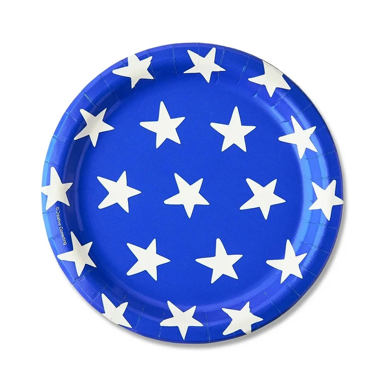 Patriotic Stars White Blue Fourth Of July Picnic Backyard Patriotic  | Walmart (US)