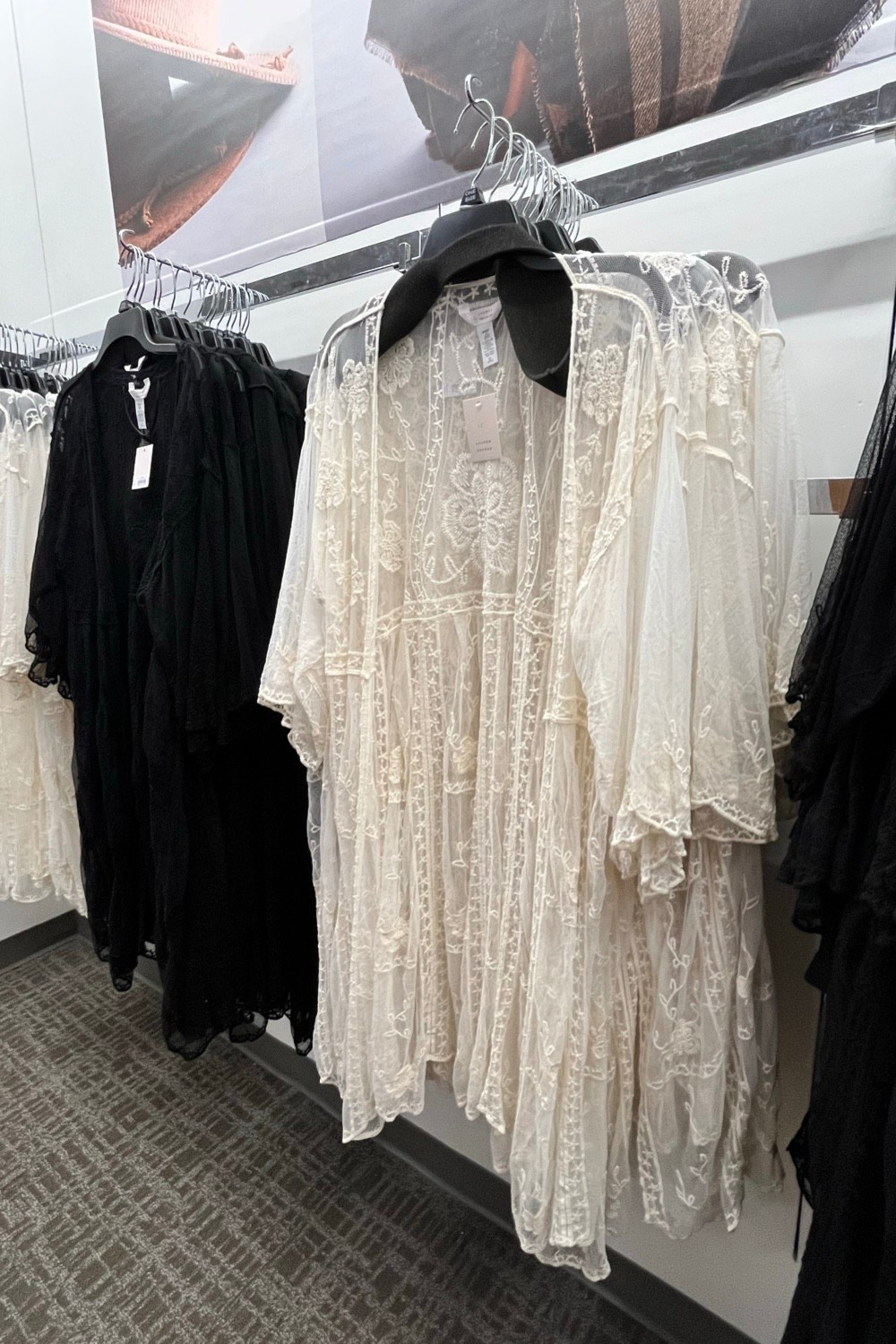 Pretty and versatile white or black one size duster at Kohl’s for the bride to be or wedding guest. 

A pretty lacey cover up to dress up any outfit and it’s on sale today!

#LTKSeasonal #LTKWedding