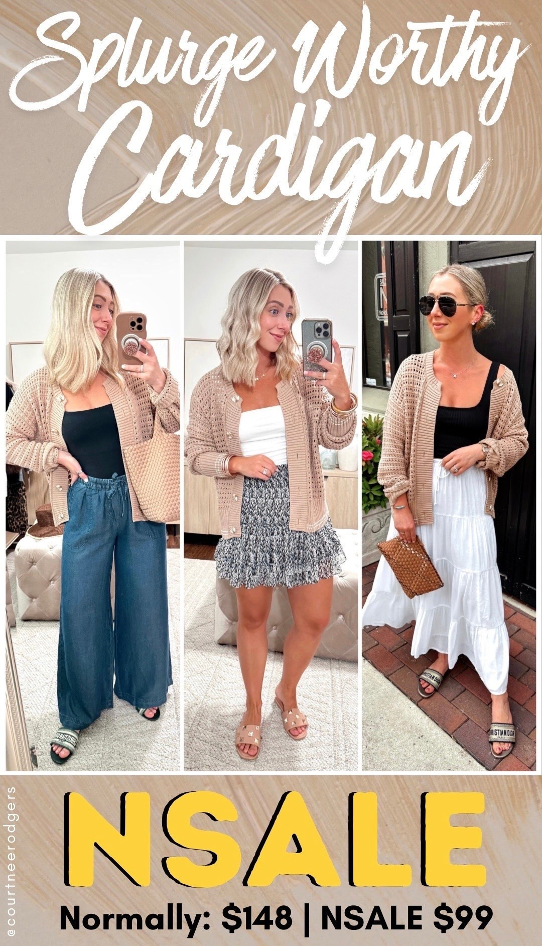 The perfect elevated neutral cardigan you can wear into Spring and Summer! 🐚 Size small (runs naturally oversized) —included in the NSALE this year! 💛

Spring outfits, palazzo pants, cardigans, splendid, Varley

#LTKootd #LTKSaleAlert #LTKPetite