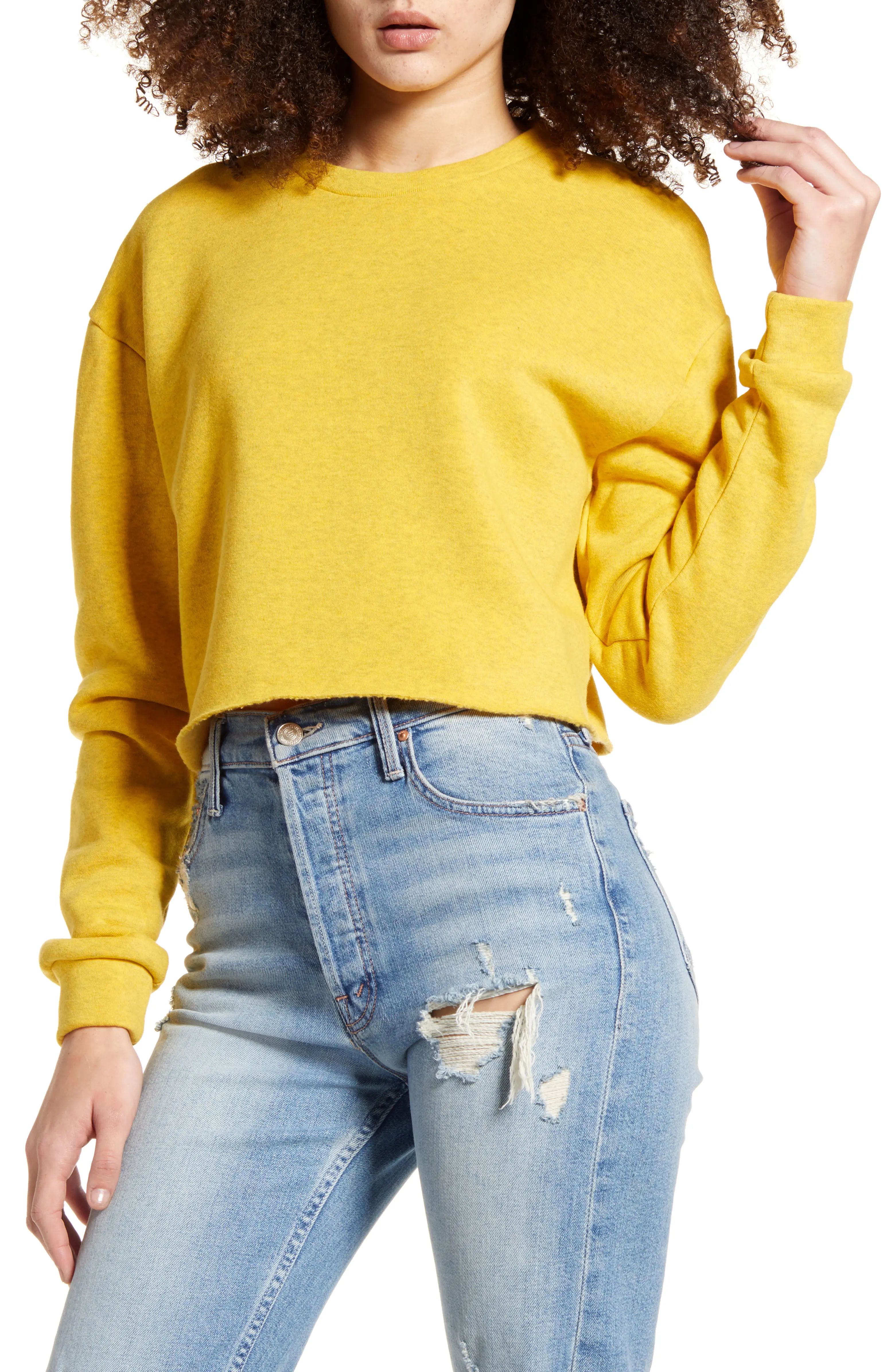 Soft Crop Sweatshirt | Nordstrom