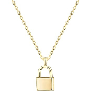 PAVOI 14K Gold Plated Dainty Cubic Zirconia Pendant Necklace for Women | Dot, Elephant, Butterfly... | Amazon (US)