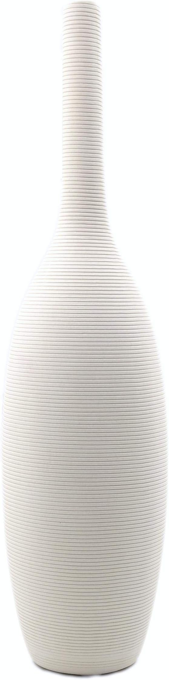 Samawi 14" White Floor Vase Tall Ceramic Vase for Flowers Home Décor Large Modern White Vase Dec... | Amazon (US)